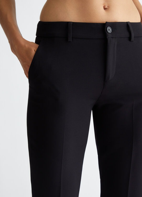 パンツ LIU JO Woman Pants Black WXX046T7896 22222 Liu Jo Outlet: Pants woman - Black | Liu Jo pants